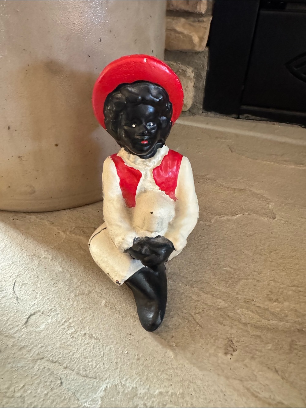 Black Americana Painted Metal Coin Bank